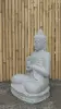  Product image 2 of the product “Seated Buddha made of Riverstone in Dharmachakra gesture of wheel of the teaching of the Dharma, H. 79cm. ”